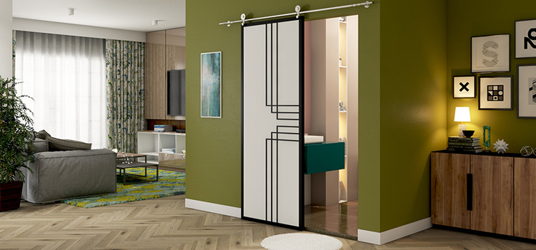 sliding bathroom door installation in Pacific Grove